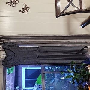 Lauren by ralph lauren black and white striped dress.